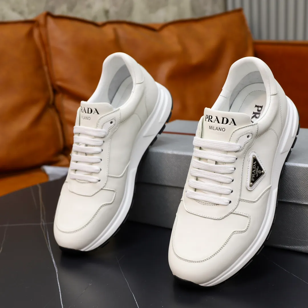 Men's shoes 💰600💰🙅‍♂️🙅‍♂️🙅‍♂️ [PRADA] Prada - High-end quality original order - Upper: Nappa calfskin, tumbled calfskin spliced stretch cloth surface, tongue high frequency brand logo - Lining: water-dyed cowhide - Outsole: ultra-light TPU foam rubber; two-color molded outsole -Ultra-high quality control and fine workmanship: outstanding (high-end, extravagance, grade) -Size: 38-44 (45 can be customized)